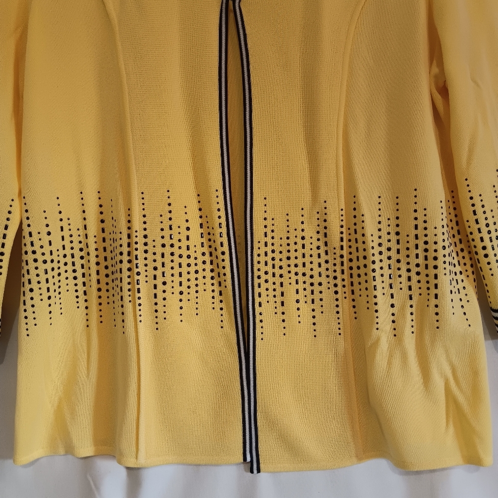 Ming Wang yellow cardigan. - Picture 3 of 7